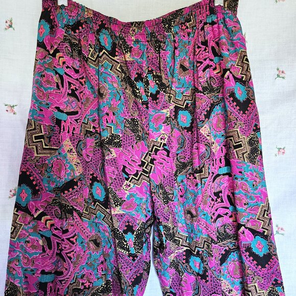 Size L Vintage 1980s KWBL Tapered Leg Pants - Picture 4 of 8